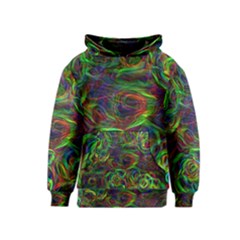 Plasma Shining Lines Light Stripes Kids  Pullover Hoodie by HermanTelo