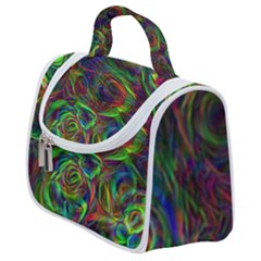 Plasma Shining Lines Light Stripes Satchel Handbag by HermanTelo