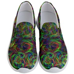 Plasma Shining Lines Light Stripes Men s Lightweight Slip Ons