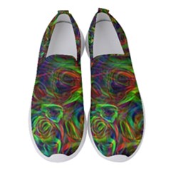 Plasma Shining Lines Light Stripes Women s Slip On Sneakers by HermanTelo