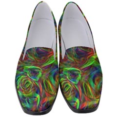 Plasma Shining Lines Light Stripes Women s Classic Loafer Heels