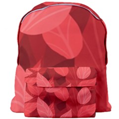 Leaf Design Leaf Background Red Giant Full Print Backpack by Pakrebo