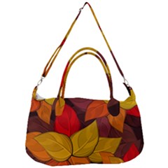 Flower Background Flower Design Removal Strap Handbag by Pakrebo