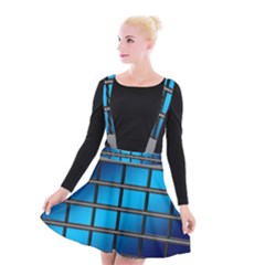 Film Filmstrip Black Photograph Suspender Skater Skirt by Pakrebo