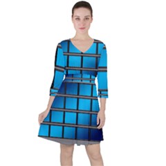 Film Filmstrip Black Photograph Ruffle Dress by Pakrebo