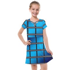 Film Filmstrip Black Photograph Kids  Cross Web Dress by Pakrebo