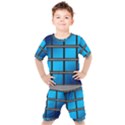 Film Filmstrip Black Photograph Kids  Tee and Shorts Set View1