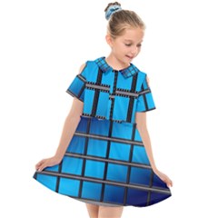 Film Filmstrip Black Photograph Kids  Short Sleeve Shirt Dress by Pakrebo