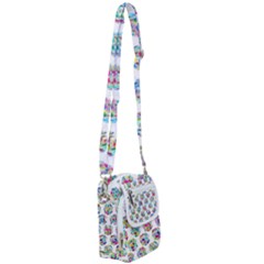 Flowers Floral Pattern Decorative Shoulder Strap Belt Bag