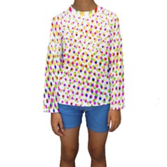 Illustration Abstract Pattern Polka Dot Kids  Long Sleeve Swimwear by Pakrebo