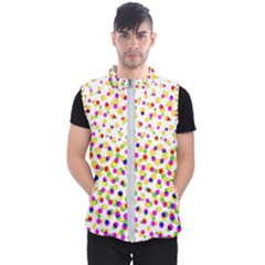 Illustration Abstract Pattern Polka Dot Men s Puffer Vest by Pakrebo