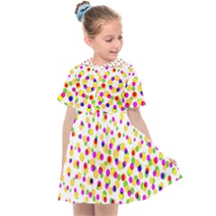 Illustration Abstract Pattern Polka Dot Kids  Sailor Dress by Pakrebo