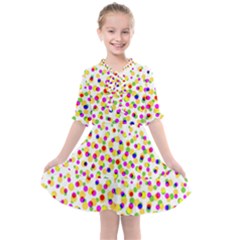 Illustration Abstract Pattern Polka Dot Kids  All Frills Chiffon Dress