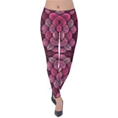 Abstract Pattern Mandala Decorative Velvet Leggings by Pakrebo