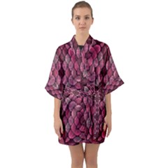 Abstract Pattern Mandala Decorative Quarter Sleeve Kimono Robe by Pakrebo