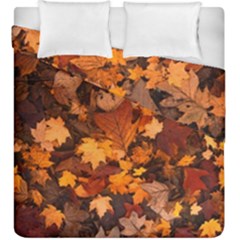 Fall Foliage Autumn Leaves October Duvet Cover Double Side (king Size) by Pakrebo