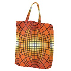 Pattern Background Rings Circle Orange Giant Grocery Tote by Pakrebo