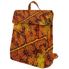 Autumn Leaves Forest Fall Color Flap Top Backpack by Pakrebo