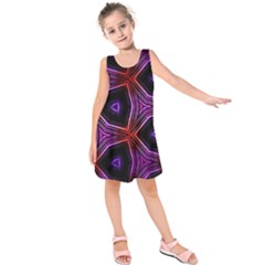 Pattern Abstract Wallpaper Art Kids  Sleeveless Dress by Pakrebo