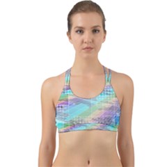 Abstract Lines Perspective Plan Back Web Sports Bra by Pakrebo