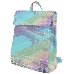 Abstract Lines Perspective Plan Flap Top Backpack