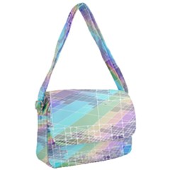 Abstract Lines Perspective Plan Courier Bag by Pakrebo