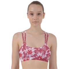 Flower Leaf Nature Flora Floral Line Them Up Sports Bra by Pakrebo