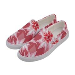 Flower Leaf Nature Flora Floral Women s Canvas Slip Ons by Pakrebo