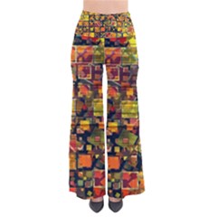 Color Abstract Artifact Pixel So Vintage Palazzo Pants by Pakrebo