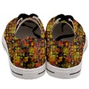 Color Abstract Artifact Pixel Men s Low Top Canvas Sneakers View4