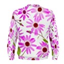 Pink Purple Daisies Design Flowers Men s Sweatshirt View2