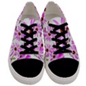 Pink Purple Daisies Design Flowers Men s Low Top Canvas Sneakers View1