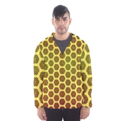 Digital Art Art Artwork Abstract Yellow Men s Hooded Windbreaker by Pakrebo