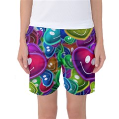 Heart Smile Love Many Friendly Women s Basketball Shorts by Pakrebo