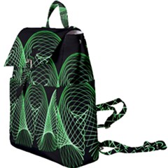 Abstract Desktop Background Green Buckle Everyday Backpack by Pakrebo