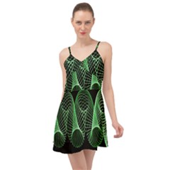 Abstract Desktop Background Green Summer Time Chiffon Dress