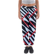 Model Abstract Texture Geometric Women s Jogger Sweatpants by Pakrebo