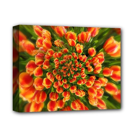 Tulips Arrangement Many Blossom Deluxe Canvas 14  X 11  (stretched) by Pakrebo