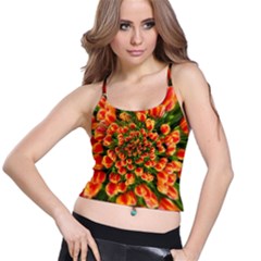 Tulips Arrangement Many Blossom Spaghetti Strap Bra Top by Pakrebo