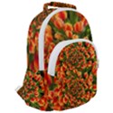 Tulips Arrangement Many Blossom Rounded Multi Pocket Backpack View2