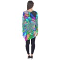 Retro Wave Background Pattern Long Sleeve Tunic  View2