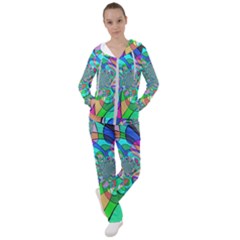 Retro Wave Background Pattern Women s Tracksuit by Pakrebo