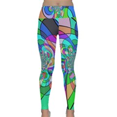 Retro Wave Background Pattern Lightweight Velour Classic Yoga Leggings by Pakrebo