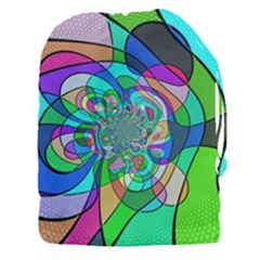 Retro Wave Background Pattern Drawstring Pouch (xxxl)