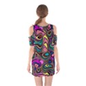 Bending Turn Distort Wave Modern Shoulder Cutout One Piece Dress View2