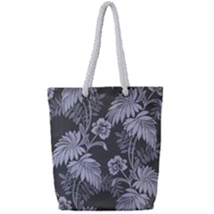 Ornament Flowers Leaf Full Print Rope Handle Tote (small) by Pakrebo