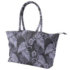 Ornament Flowers Leaf Canvas Shoulder Bag