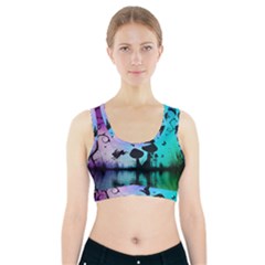 Cute Fairy Dancing In The Night Sports Bra With Pocket by FantasyWorld7