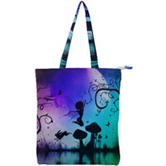 Cute Fairy Dancing In The Night Double Zip Up Tote Bag by FantasyWorld7