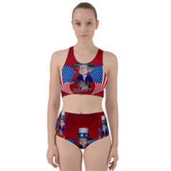 Happy 4th Of July Racer Back Bikini Set by FantasyWorld7